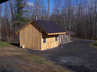 Outdoor Building For Wood Boiler and Fire Wood Storage