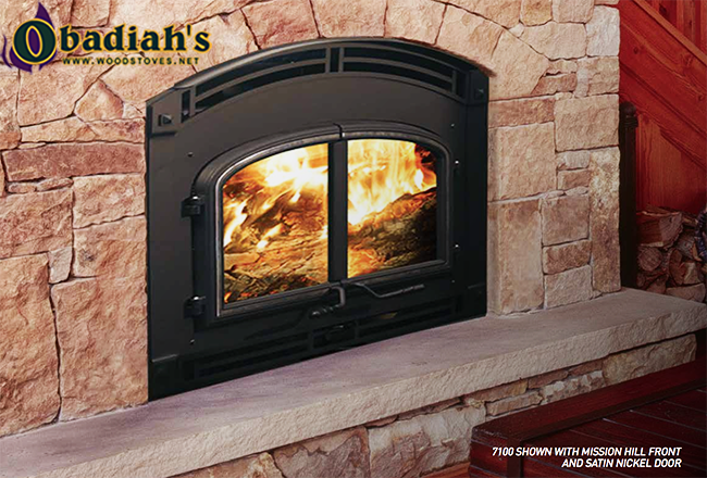 Quadrafire 7100 Zero Clearance High Efficiency EPA Wood Fireplace - Discontinued