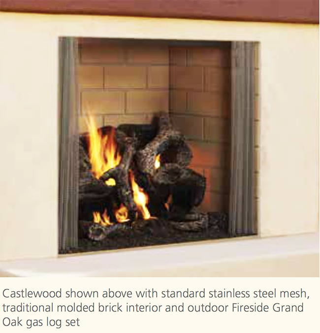 Majestic / Quadrafire Castlewood Outdoor Wood Fireplace