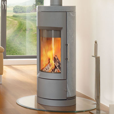 Hearthstone Bari 8170 Contemporary Wood Stove In Grey Matte