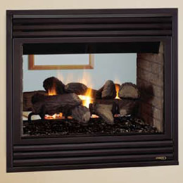 Merit Plus B-Vent See-Through Astria Gas Fireplace