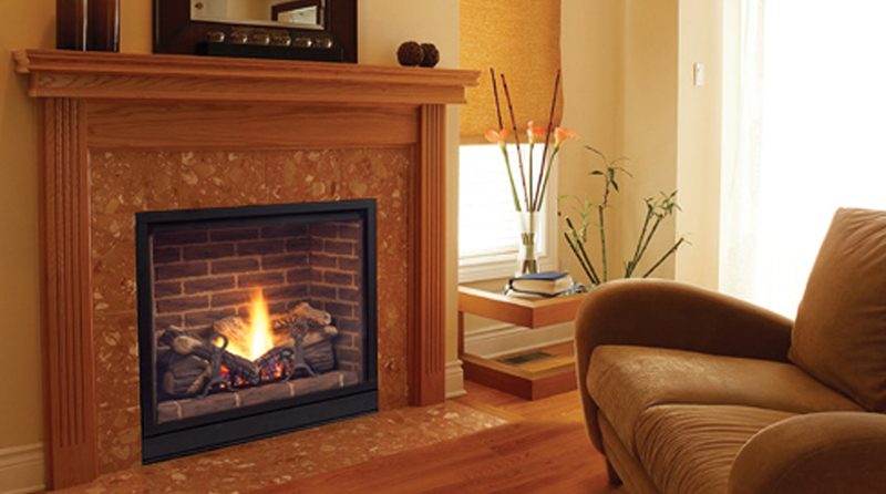 Majestic Solitaire 36” Direct Vent Fireplace System