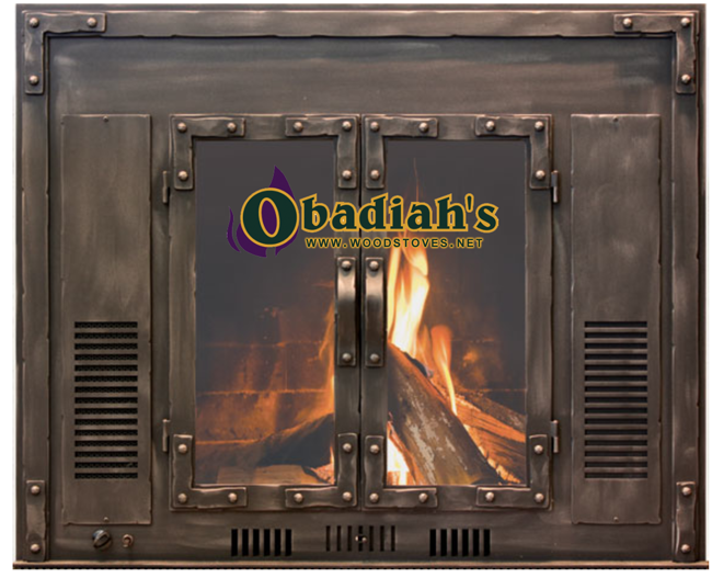 Obadiah's Fireplace Conversion Cookstove - bronze