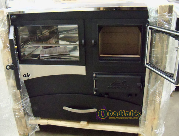 ABC Products Concept 2 Air Wood Cookstove - oven and firebox doors open