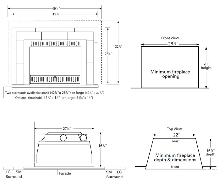 Hearthstone DVI HT 8890 Gas Insert Schematic