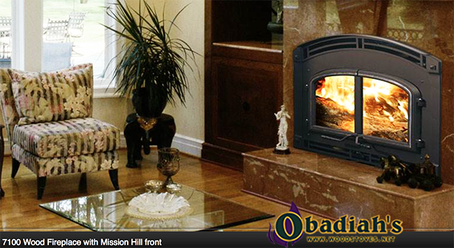 Quadrafire 7100 Zero Clearance High Efficiency EPA Wood Fireplace - Discontinued