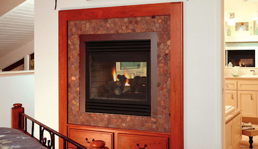 Merit Plus B-Vent See-Through Astria Gas Fireplace