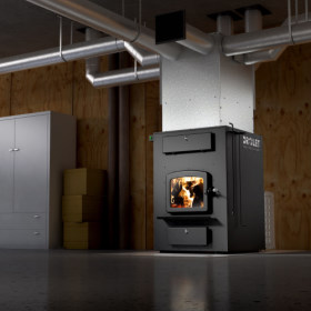 Drolet Heat Commander Wood Furnace by Obadiah's Woodstoves