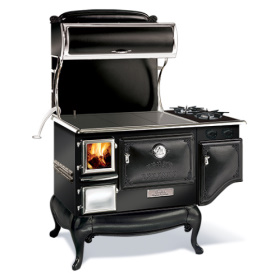 Elmira Fireview 1842-G 48” Wood Cookstove Gas Range