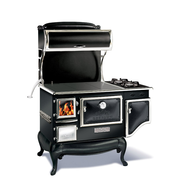 Elmira Fireview 1842-G 48” Wood Cookstove Gas Range