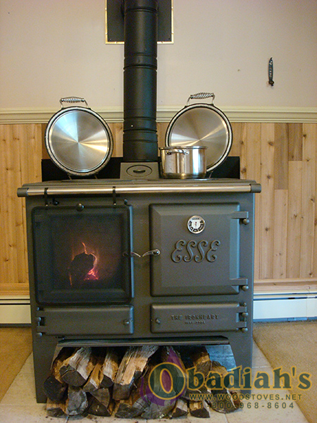 Cozy heat and traditional cooking with a wood-burning cookstove