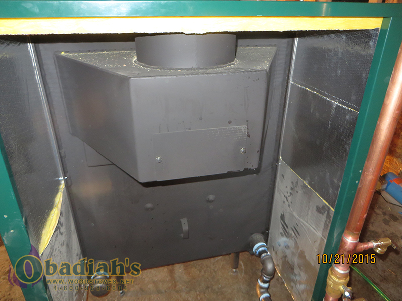 Glenwood Biomass Boiler - Rear Plumbing Hook Up And Rear Heat Exchaner Clean Out Access