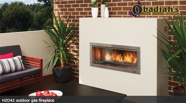 Regency HZO42 Stainless Steel Outdoor Vent Free Gas Fireplace