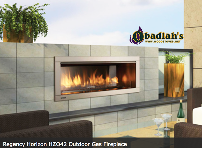 Regency HZO42 Linear Contemporary Outdoor Vent Free Gas Fireplace