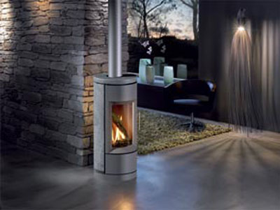 Hearthstone Bari 8180 Contemporary Soapstone Gas Stove In Product Photo