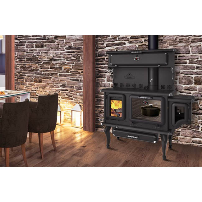 J.A. Roby Cicero Wood Cook Stove w/ Side Water Reservoir