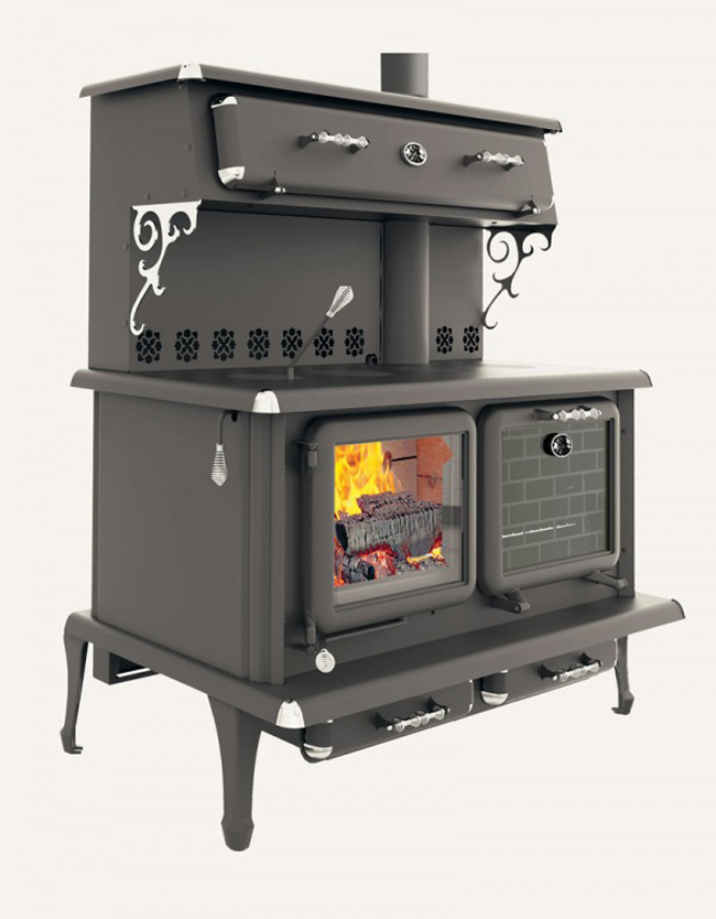 J.A Roby Chief Wood Cook Stove w/Side Water Reservoir