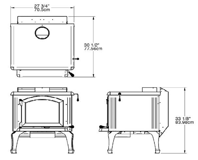 J.A. Roby 2500 Forgeron Cuisiniere Wood Cookstove