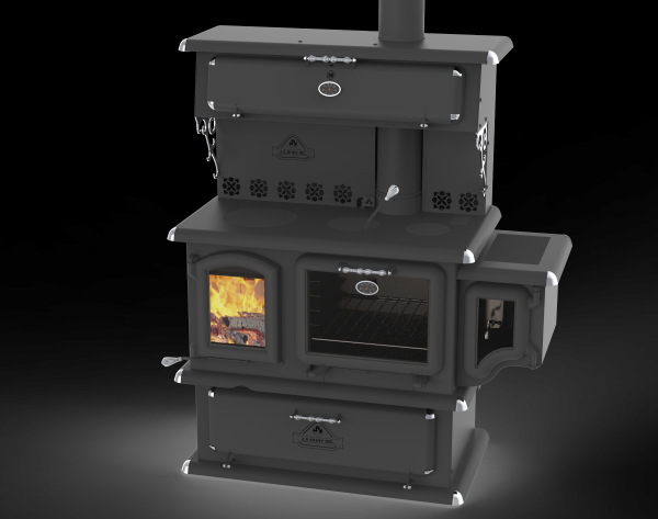 J.A Roby Chief Wood Cook Stove w/Side Water Reservoir