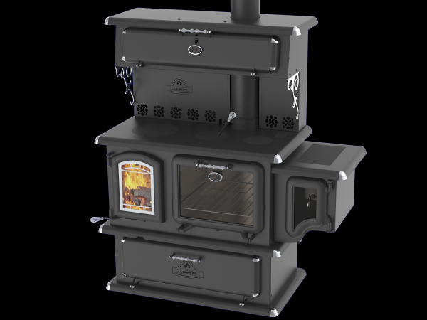 J.A Roby Chief Wood Cook Stove w/Side Water Reservoir