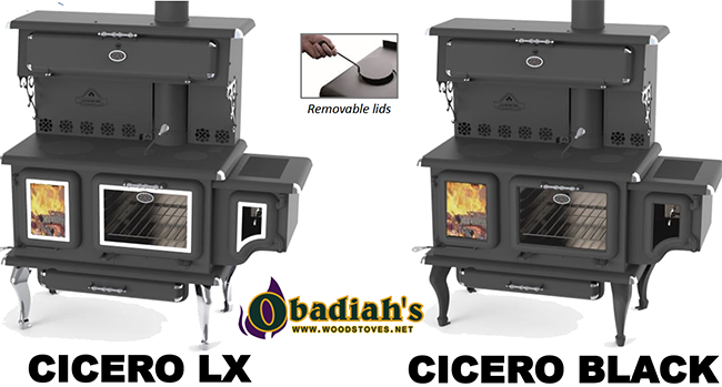 J.A. Roby Cicero Wood Cook Stove w/ Side Water Reservoir