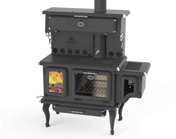 J.A. Roby Cicero Wood Cook Stove w/ Side Water Reservoir