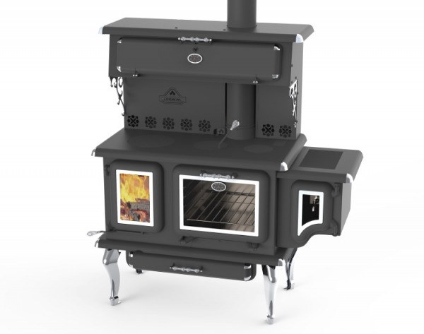 J.A. Roby Cicero Wood Cook Stove w/ Side Water Reservoir