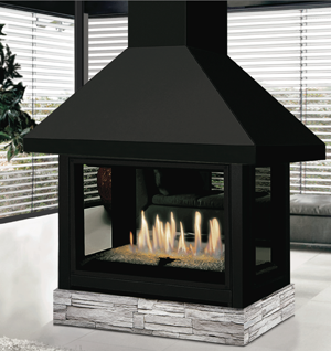 J.A. Roby PAMPERO Direct Vent Fireplace - Discontinued
