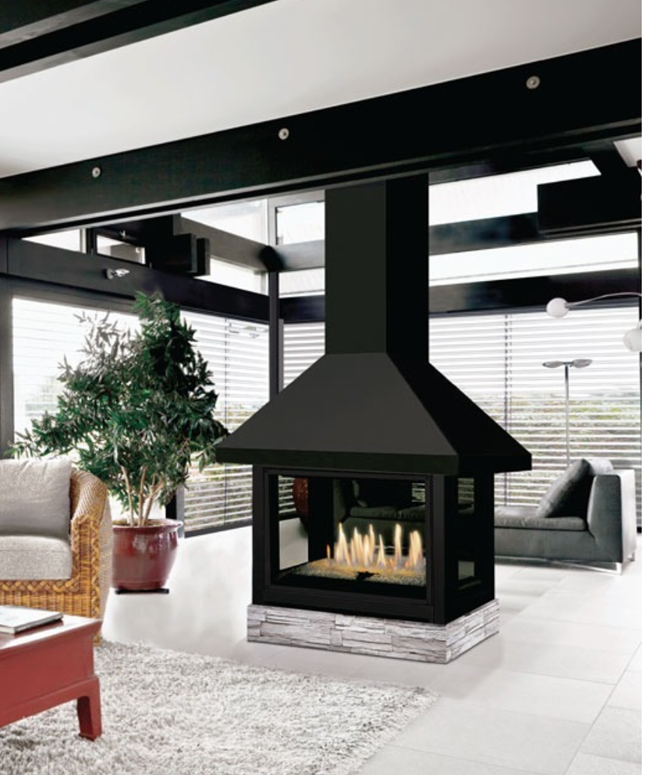 J.A. Roby PAMPERO Direct Vent Fireplace - Discontinued