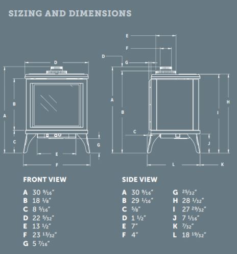 Kingsman FDV200S Direct Vent Gas Stove