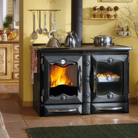 Cast Iron wood burning stove with oven / Range stove / Wood Cook Stove