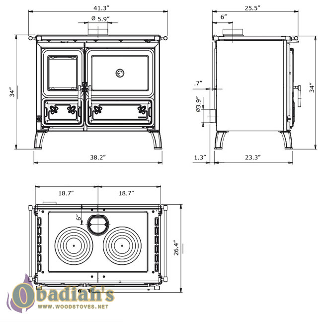 La Nordica Milly Wood Burning Cook Stove