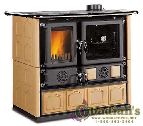 La Nordica Rosa Maiolica Wood Cookstove La Nordica Rosa Maiolica Wood Cookstove