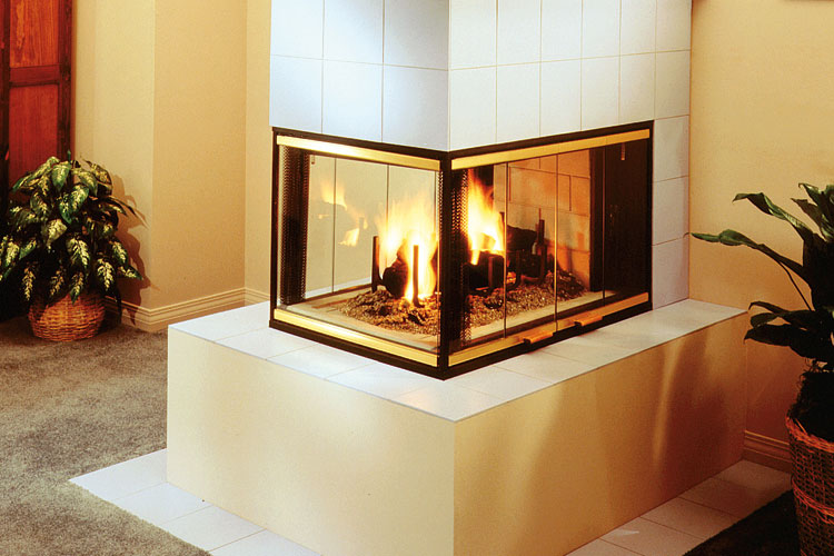 CPF-38 Lennox Three-Sided Peninsula Wood Burning Fireplace