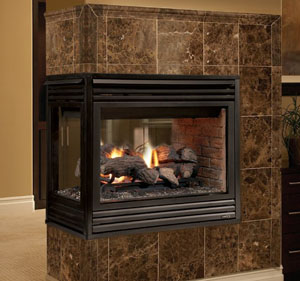 Merit Plus Peninsula Astria Gas Fireplace