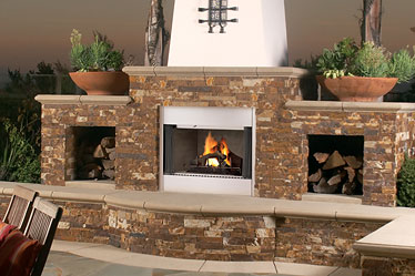 MPOD 42” Lennox Outdoor Wood-Burning Fireplace