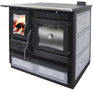 Guliver Wood Cook Stove by Guca Black at Obadiah's