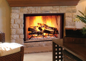 Majestic Weathered Traditional Brick Interior Liner for See-Through Mu –  Majestic Fireplace Store