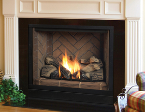 Majestic Solitaire 36” Direct Vent Fireplace System