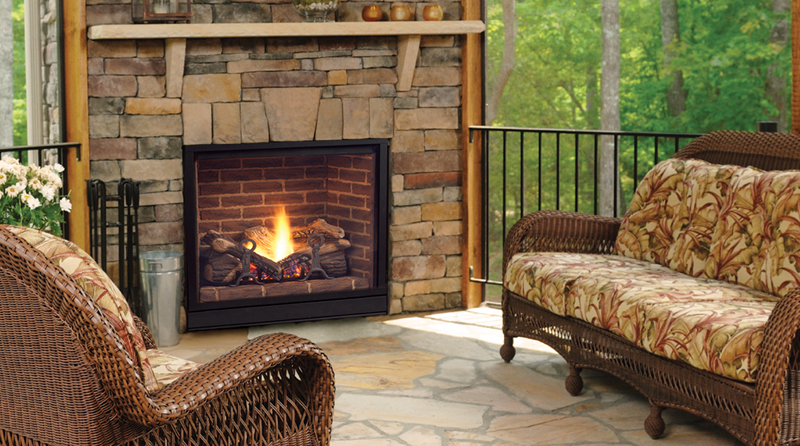 Majestic Solitaire 36” Direct Vent Fireplace System
