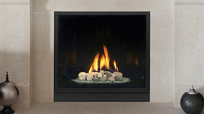 Majestic Solitaire 36” Direct Vent Fireplace System