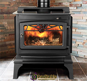 The Majestic Windsor Non-Catalytic EPA Wood Stove is constructed from steel and cast iron