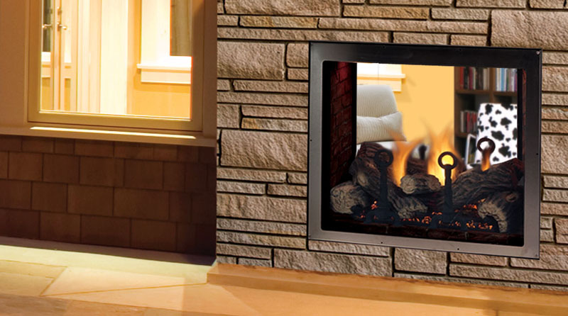 Majestic Marquis See-Thru Direct Vent Gas Fireplace