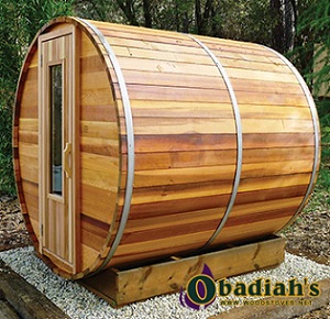 Northern Lights Outdoor Cedar Barrel Sauna