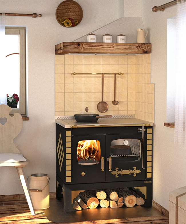 Rizzoli S90 Story Vintage Wood Burning Cook Stove