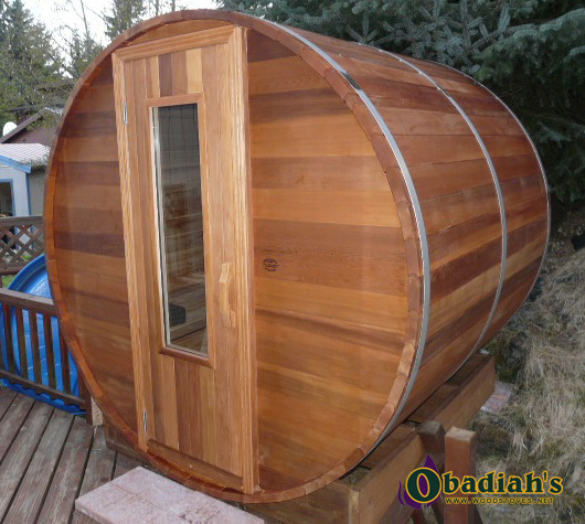 Northern Lights Outdoor Cedar Barrel Sauna