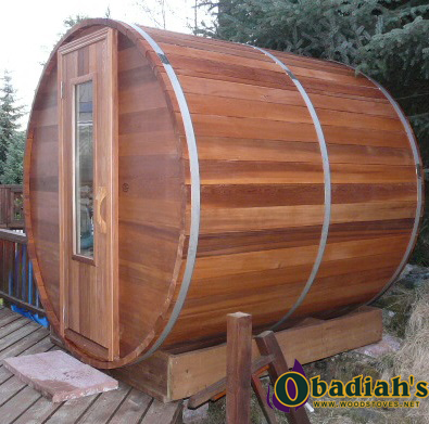 Northern Lights Outdoor Cedar Barrel Sauna