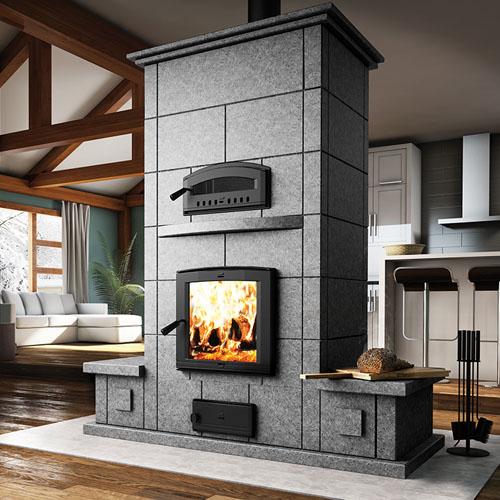 Valcourt FM1500 Mass Wood Fireplace with Oven
