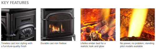 Intrepid Direct Vent Gas Stoves by Vermont Castings