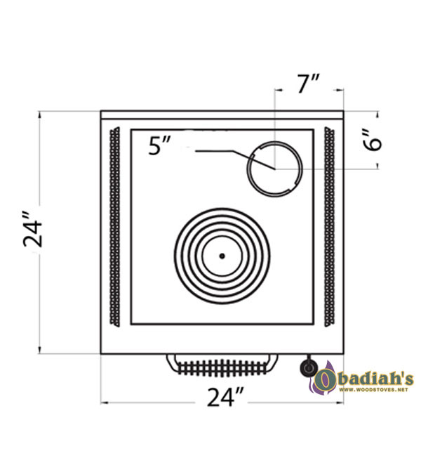 de Manincor Domina Wood Cookstove Outline